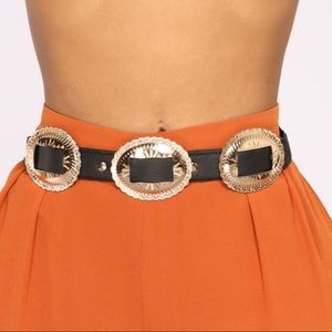 Fashion Nova Metal Buckle Belt